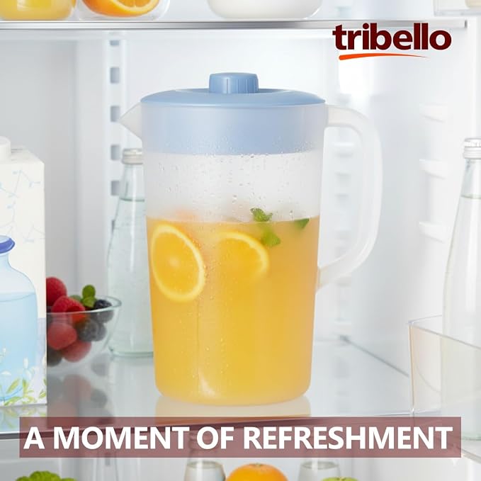 Tribello 1 Gallon Pitcher with Lid, Freezer/Dishwasher Safe, and BPA Free - Image 7