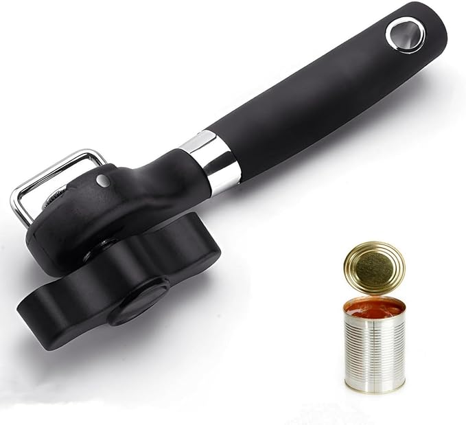 Safety Manual Can Tin Opener, Stainless Steel Ergonomic Anti Slip Design - Image 7