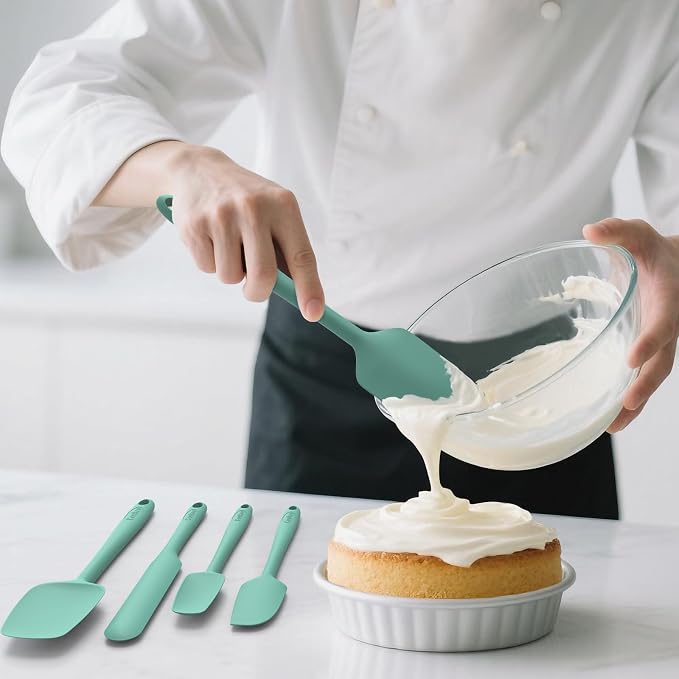 Coukre Silicone Spatula Set of 5, High Temperature Resistant, Food Grade - Image 5