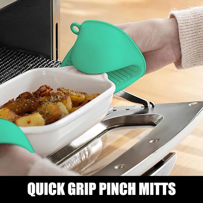 Rorecay 6pcs Oven Mitts and Pot Holders Sets Heat Resistant 500 Degrees - Image 8