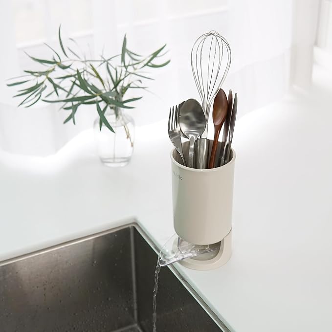 carrotez Utensil Drying Holder for Kitchen Counter, Self Draining, Small - Image 7