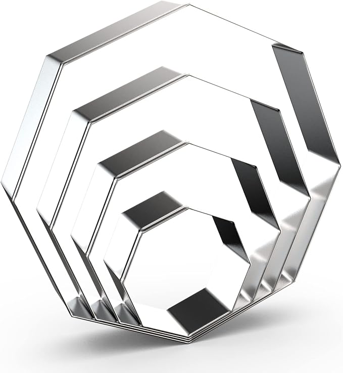 Octagon Cookie Cutter Set for Baking by QAAQS
