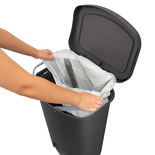 Glad 13 Gallon Trash Can 2 Pack | Plastic Kitchen Waste Bins - Image 9