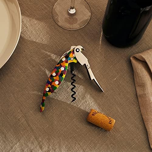 Alessi AAM32 1 Parrot - Sommelier Design Corkscrew, Cast Aluminum and