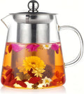 Glass Teapot with Stainless Steel Infuser, Borosilicate Tea Kettle by BanYakong