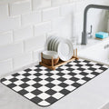 CooRug Checkered Dish Drying Mat by CooRug