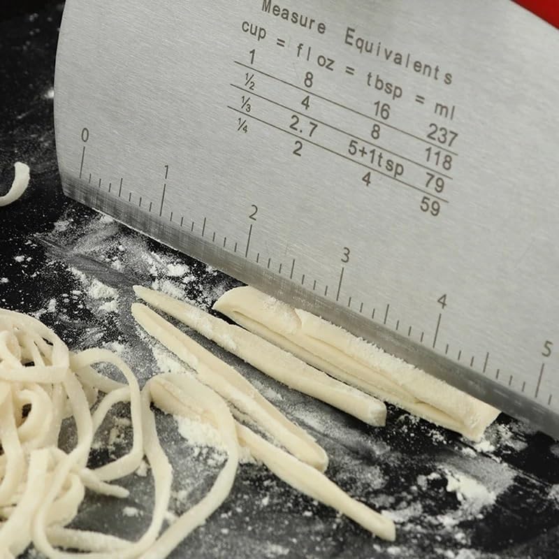 Stainless Steel Dough Scraper Cutter Multi-Function Pastry Bench Knife