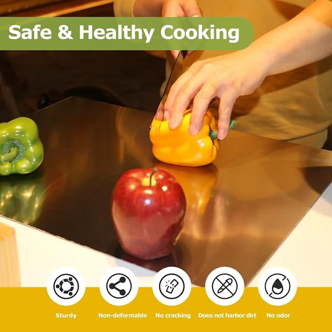 Stainless Steel Cutting Boards for Kitchen, Kneading Cutting Board Mats - Image 4
