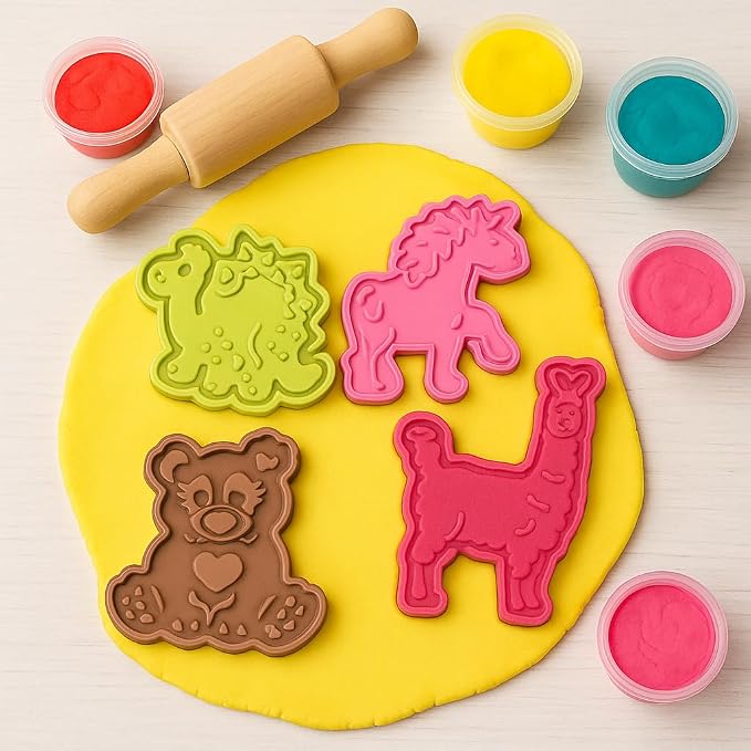 Mrs. Anderson's Baking Animal Cookie Cutters, Spring-Action Embossing Cutters - Image 7