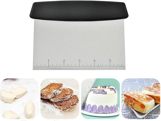 Dough Cutter, 6.6 Inch Stainless Steel Dough Scraper - Image 5
