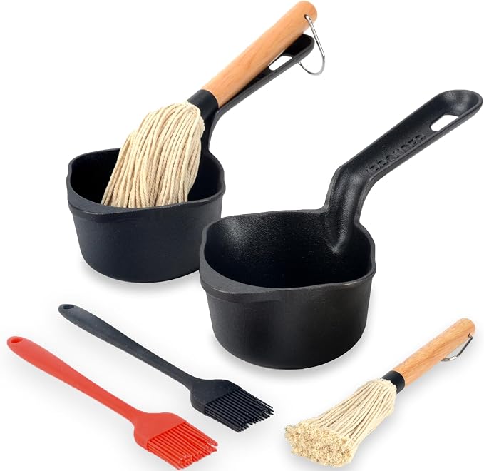 Cast Iron Sauce Pan and Basting Pot by IPROUDER