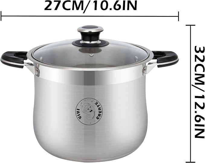 Vivicreate 22.5 Quart Stainless Steel Stock Pot - Image 2