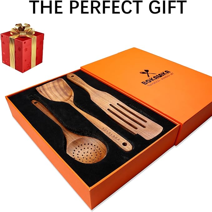 Wooden Spoons for Cooking, 12 Pack Wooden Utensils for Cooking Wooden Cooking - Image 2