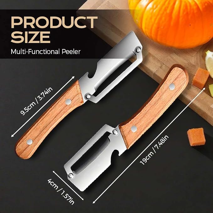 2pcs Stainless Steel Vegetable Peeler - Image 3