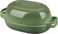 EDGING CASTING Enameled Cast Iron Oval Dutch Oven Pot by EDGINGCOOKWARE