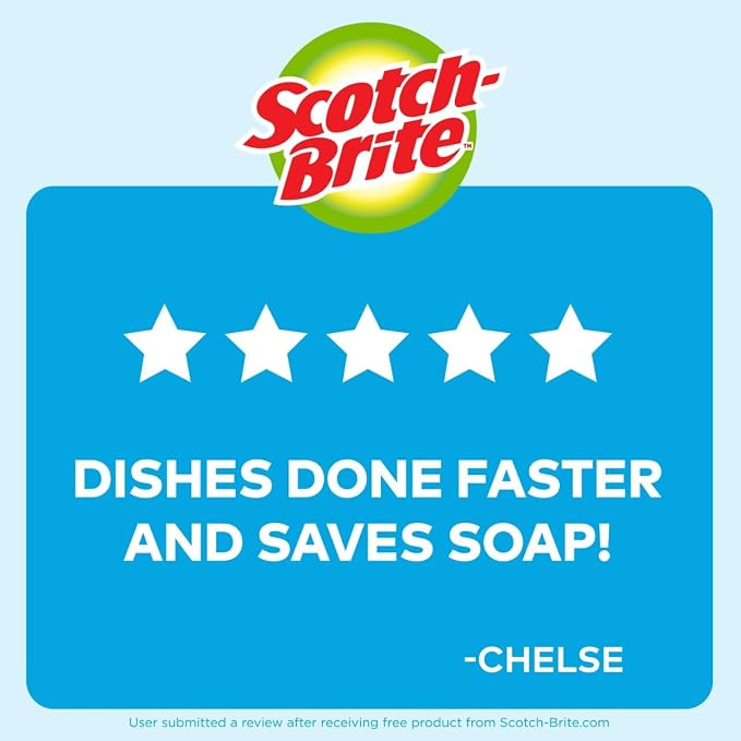 Scotch-Brite Odor Resist Soap Control Dishwand Brush, Non-Scratch Cleaning Brush - Image 6