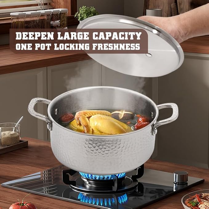 Vivicreate Tri Ply Stainless Steel Stock Pot - Image 3