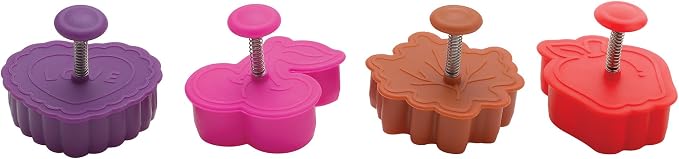 Mrs. Anderson's Baking Pie Crust Cookie Cutters, Spring-Action Embossing Cutters - Image 7