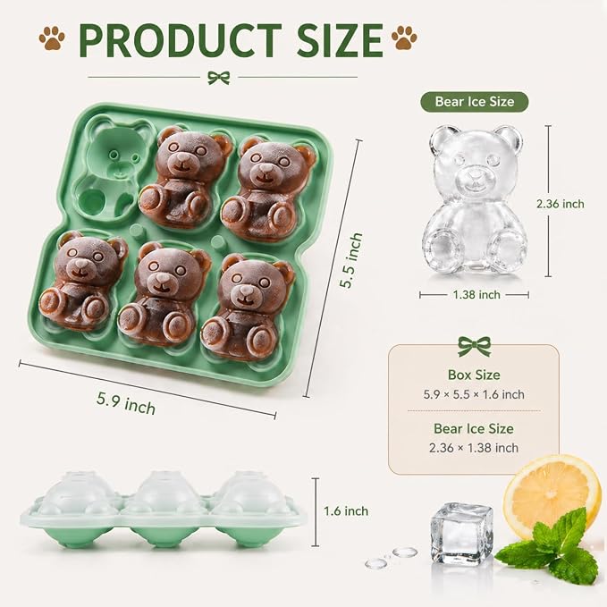 Bear Ice Cube Tray Mold - Image 2