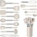 Onader Silicone Cooking Utensils Set of 15, Kitchen Utensils Set by Onader