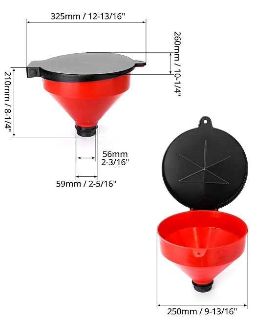 QWORK 4 Quart Lockable Drum Funnel - Image 6