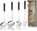 Pleafind 4-Pcs Cooking Utensils Set, Stainless Steel Kitchen Utensils, Mirror by Pleafind