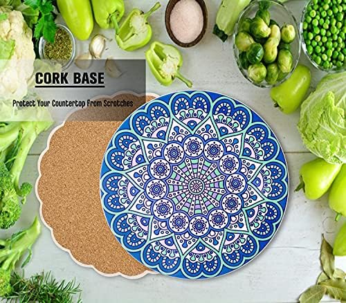 Ceramic Trivet for Hot Pots Pans Dishes, Heat Resistant, Set of 2