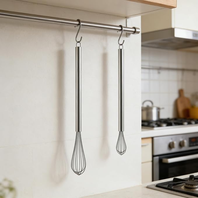 NileHome Mini Whisks Stainless Steel Whisk Set 9" 11"Kitchen Small Wisk Balloon - Image 7