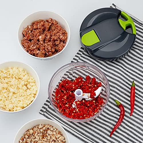 Multi-Function Manual Food Chopper & Processors with Handle and