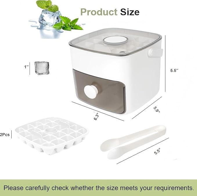 Ice Cube Tray with Lid & Bin Ice Maker - Image 6