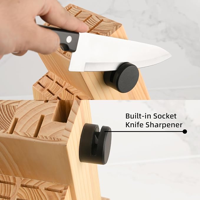 19-Piece Knife Set, German Steel, Durable and Dishwasher Safe, Knife Sets - Image 3