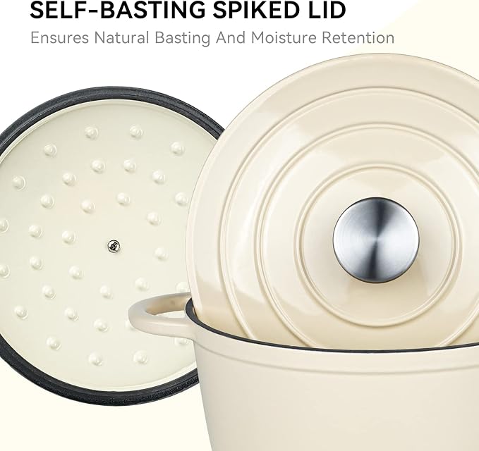 Miereirl 4.5 Quart Enameled Dutch Oven Pot - Image 5