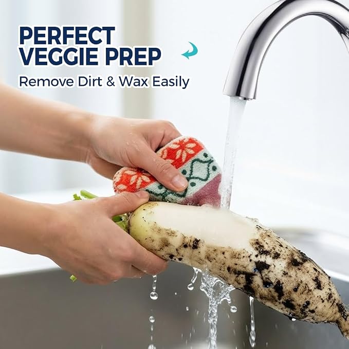 Amarelle GEN II Dish Washing Scrubbers, Made in Green Kitchen Scrubbers - Image 5