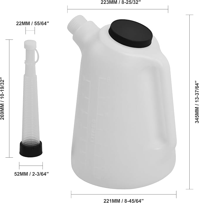 Oil Dispenser, 8 Quart, Translucent, Bottle - Image 5