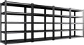 Set of 4 All Metal Garage Shelving by Unknown