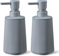 Gray 2 Pack Hand Soap Dispensers Set by zuxzmj