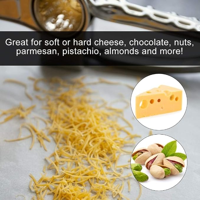 Stainless Steel Single Drum Rotary Cheese Grater, Mozzerella, Vegetables and - Image 4