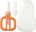 Baby Food Scissors with Travel Case, Ceramic Food Scissors Kids, Toddler by Artenny