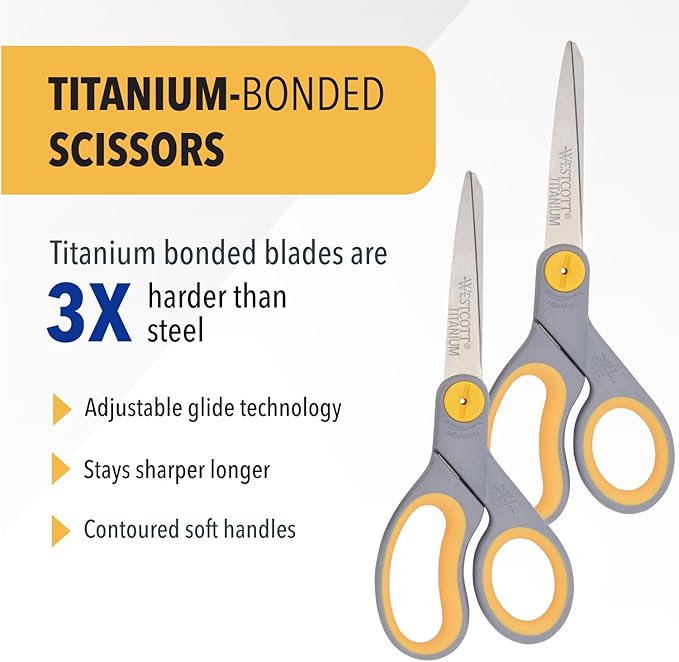 Westcott 8” Titanium Bonded Scissors - Image 2