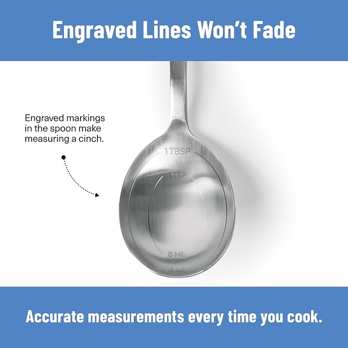 Misen Measuring Chef Spoon – Stainless Steel Cooking Spoon - Image 3