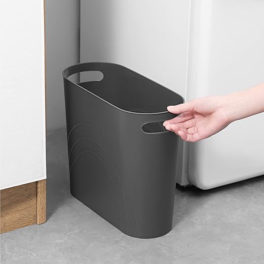rejomiik Small Trash Can, 3.5 Gallon Slim Garbage Can Plastic Waste Basket - Image 2