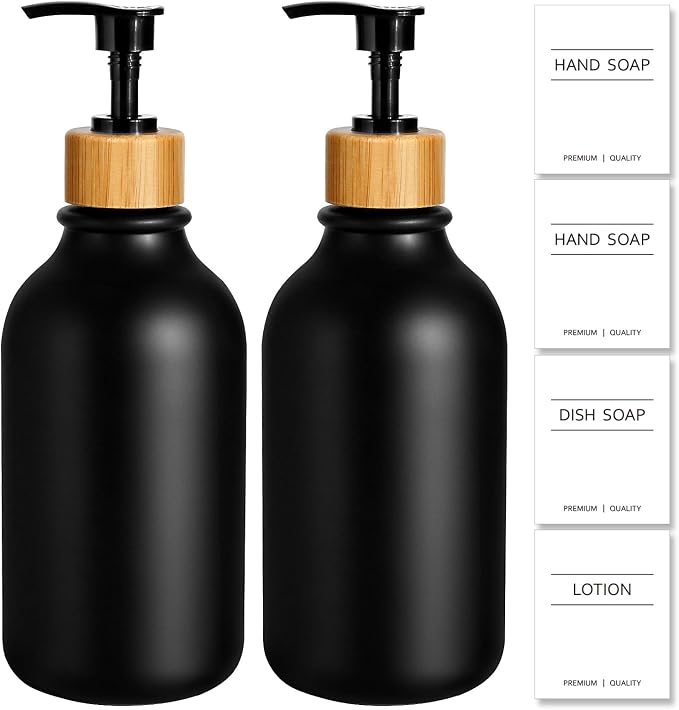 KASUNTING Hand Soap Dispenser Bathroom, 17 Fl Oz Plastic Hand and Dish Soap by ALPIRIRAL