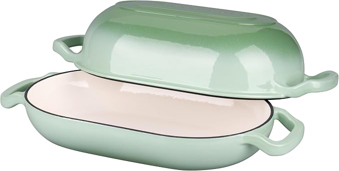 VORRINGARD Enameled Cast Iron Sourdough Bread Oven, Dutch Oven, Loaf Cast Iron - Image 5
