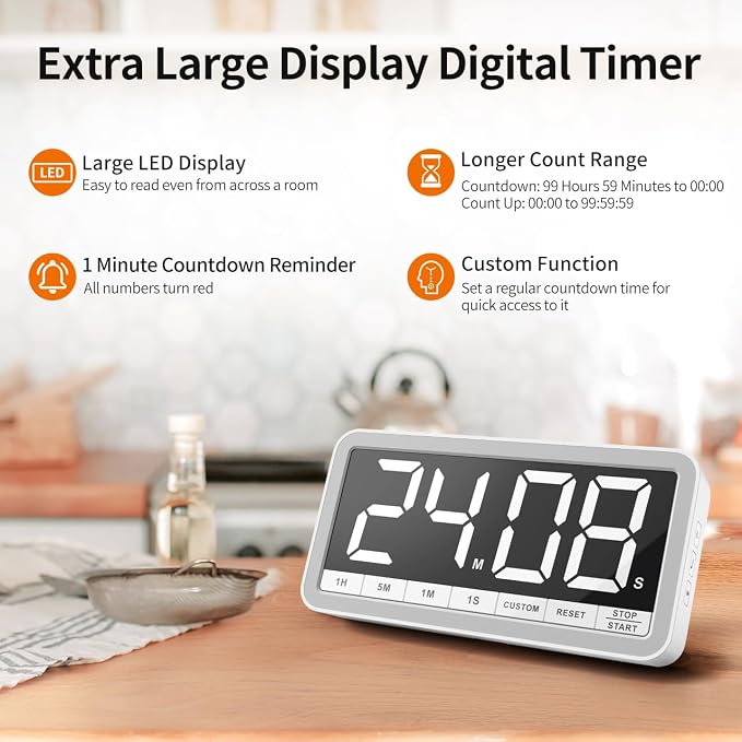 VOCOO Digital Kitchen Timer - Image 2