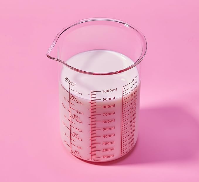 High Borosilicate Glass Measuring Cup-V-Shaped Spout，Glass Measuring Beaker - Image 8
