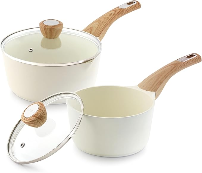 SENSARTE 1.5 & 2.5 Quart Ceramic Sauce Pan Sets by SENSARTE