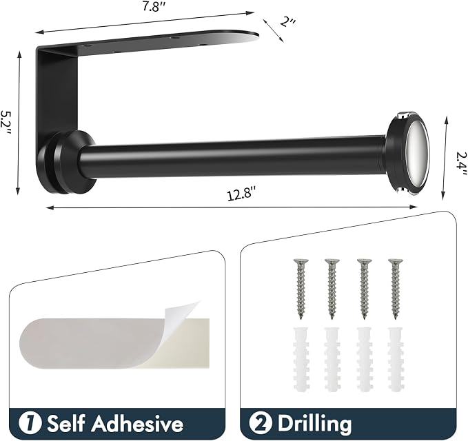 theaoo Under Cabinet Paper Towel Holder - Image 5