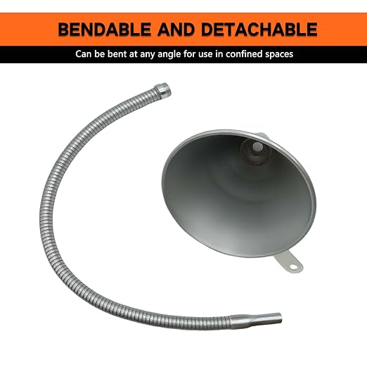 24.8" Steel Bendable Universal Spout Funnel - Image 3