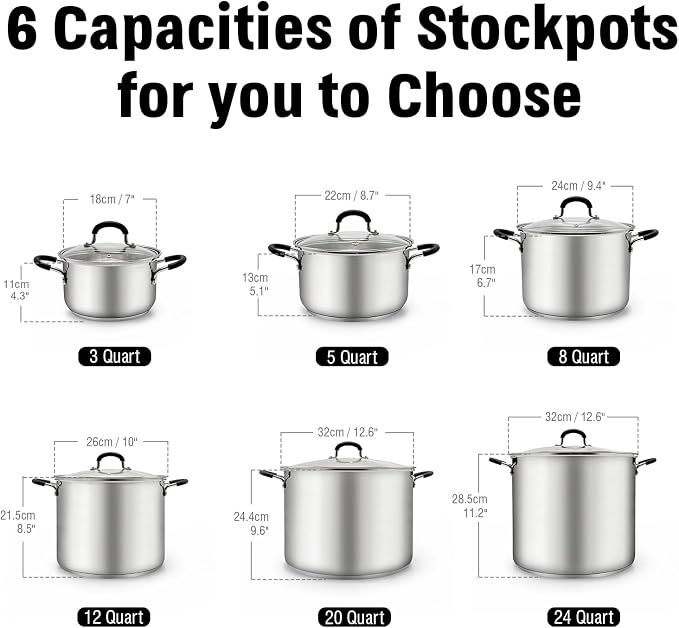 Cook N Home Stockpot Large pot Sauce Pot Induction Pot - Image 2