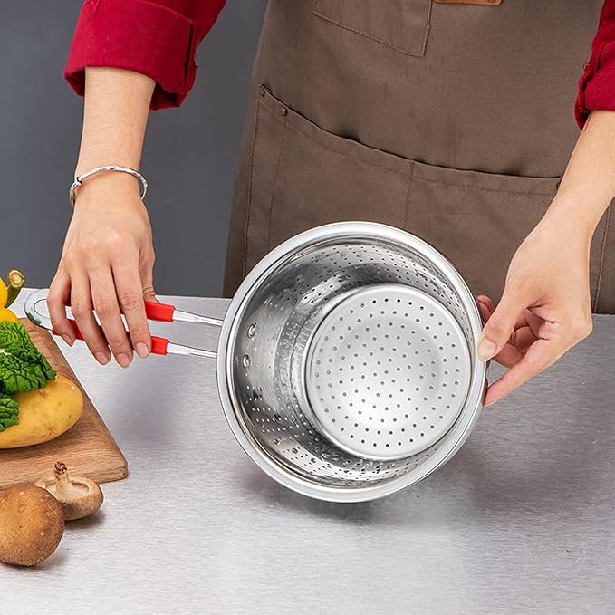 Stainless Steel Perforated Metal Colander Strainer - Image 4